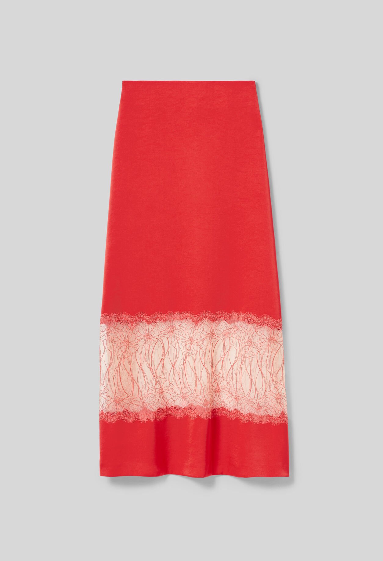 Satin lace skirt