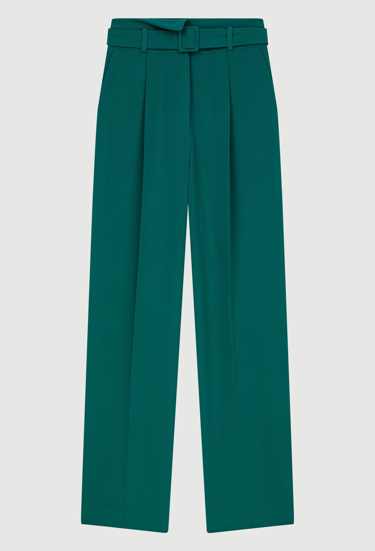 Belted carrot trousers