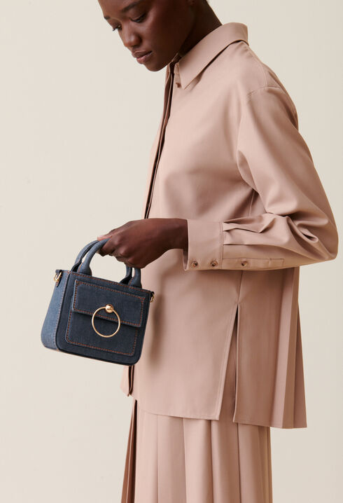 Mini sac Anouck denim chaîne