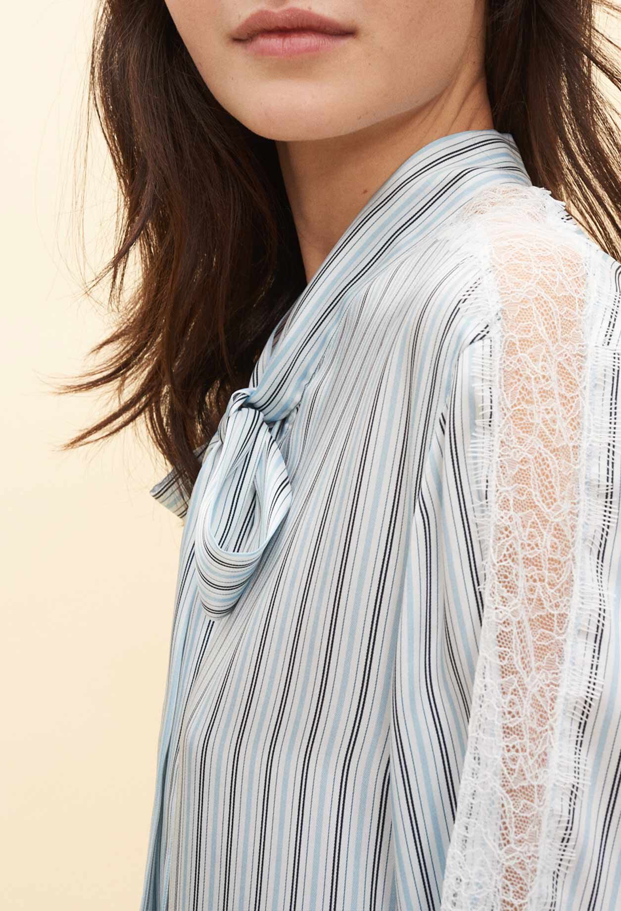 Chemise col lavallière