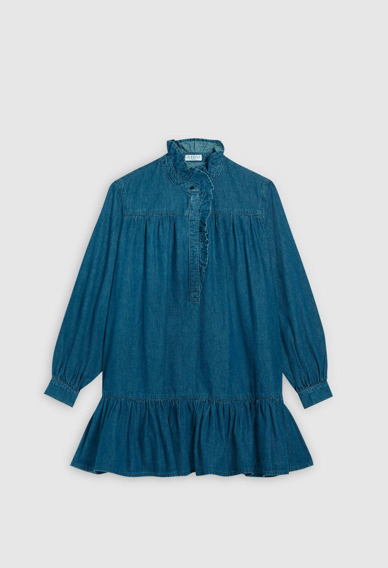 Robe trapèze en denim