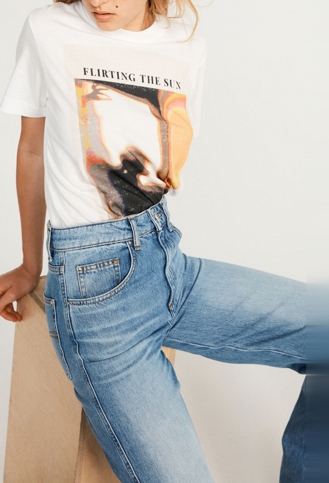 T-shirt blanc à manches courtes