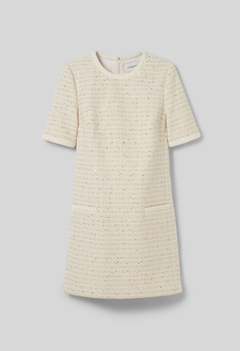 Robe courte tweed
