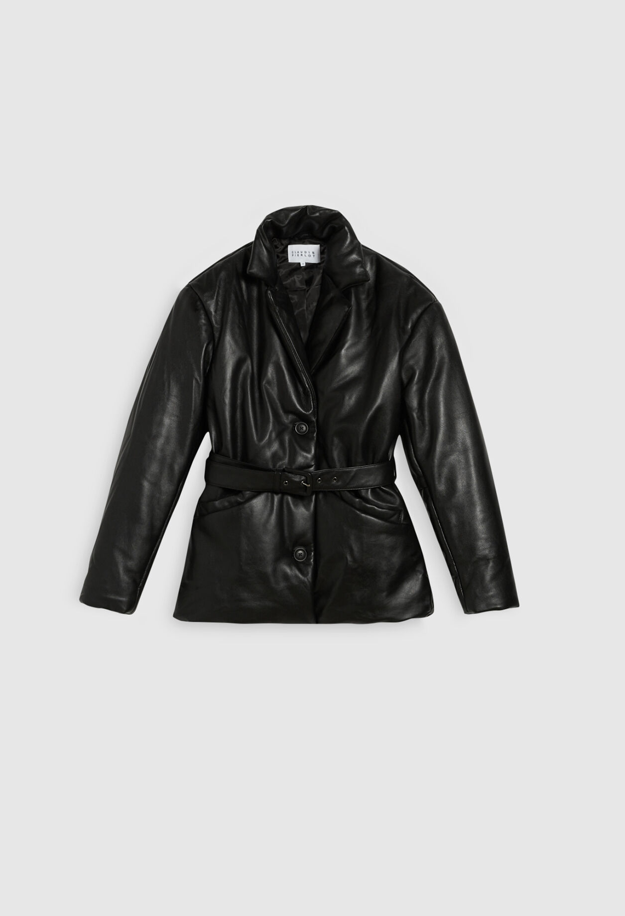 Short leather jacket
