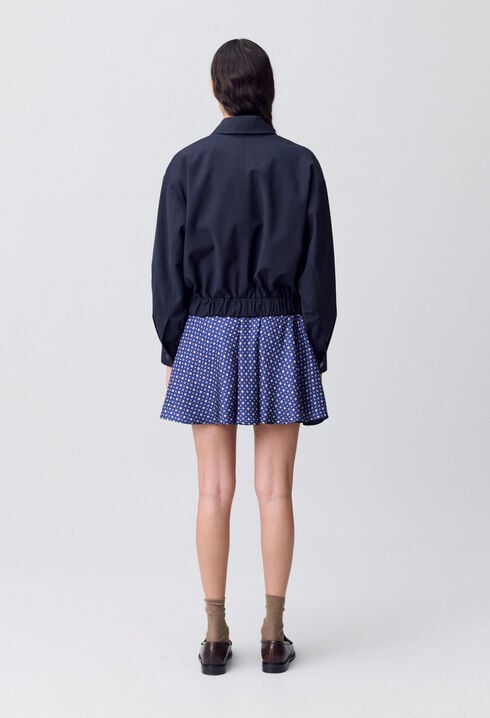 Blouson oversize zippé