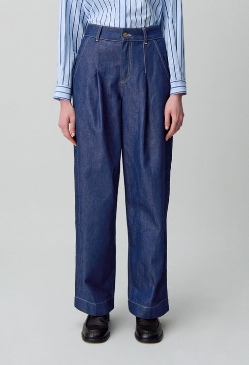 Jean denim brut droit