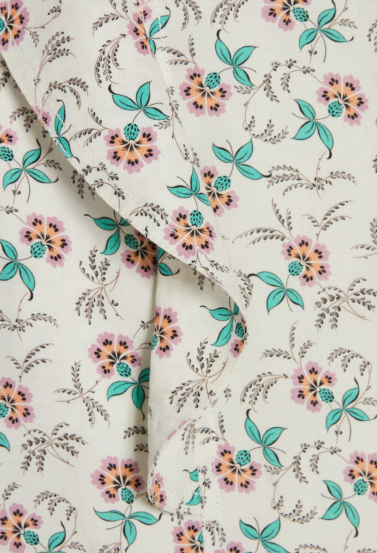 Chemise blanche imprimée sans manche