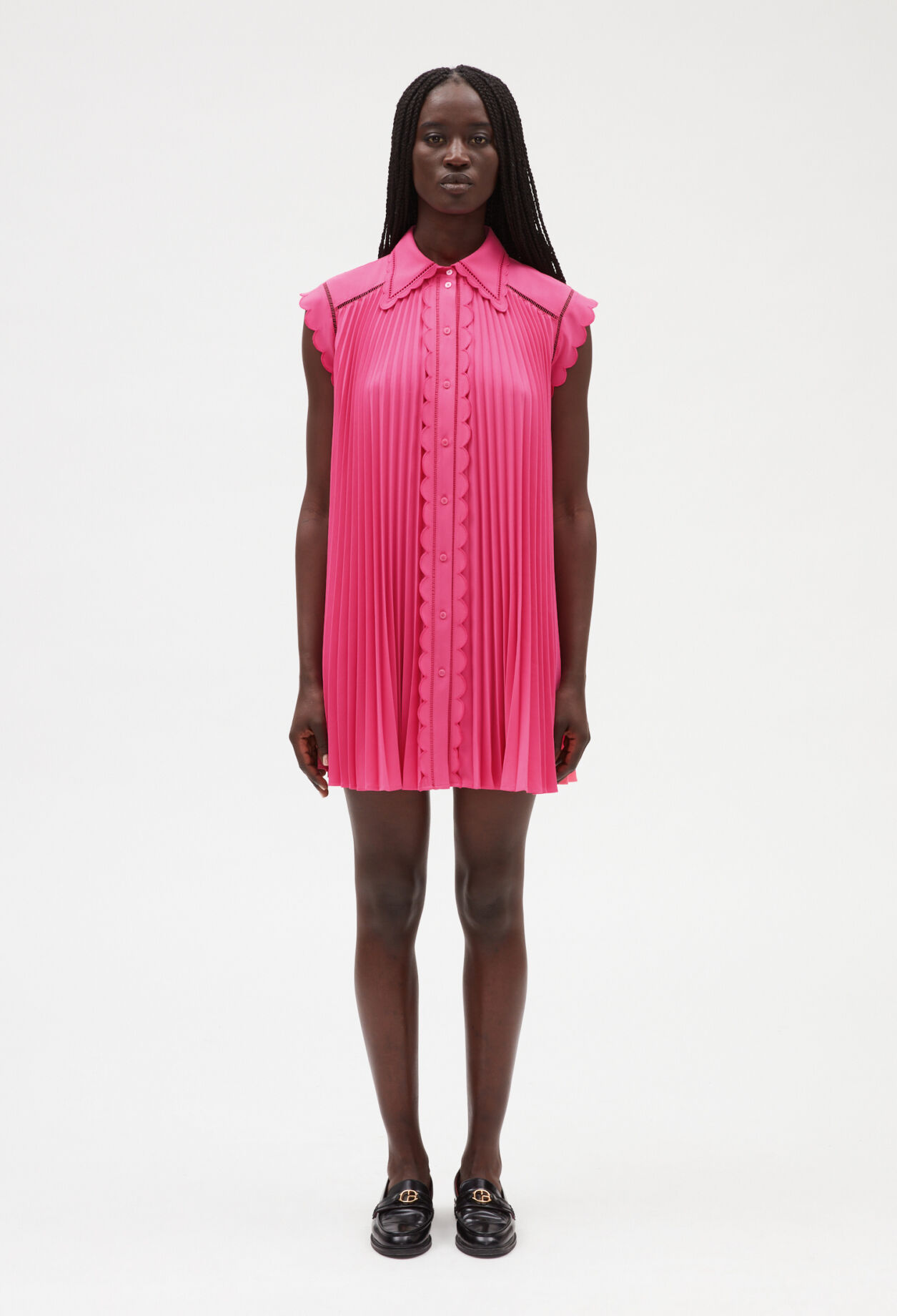 Robe courte plissee pour femme Claudie Pierlot