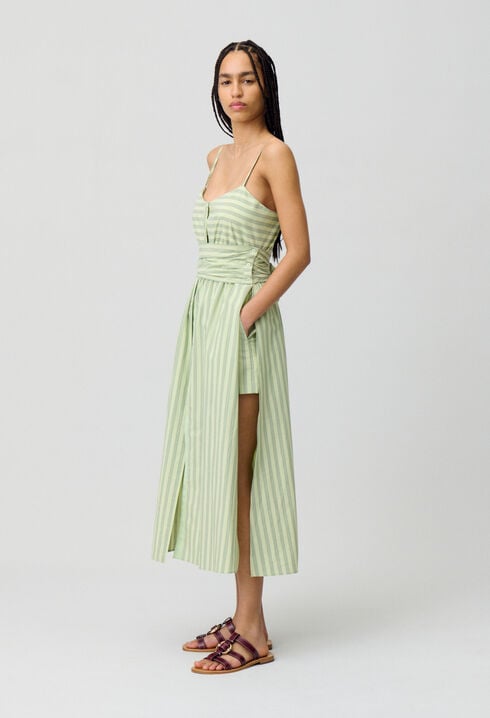 Robe longue à bretelles