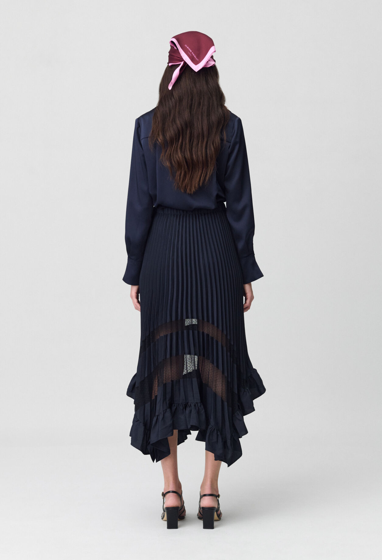 Midi pleated skirt 