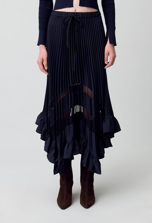 Midi pleated skirt 