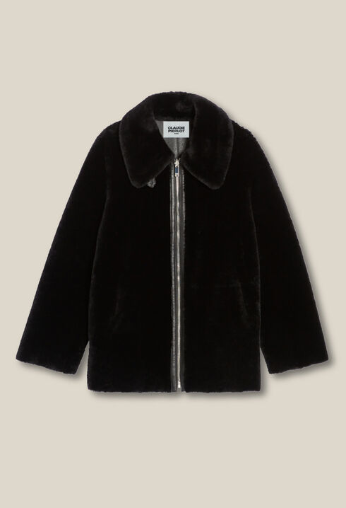 Manteau zippé réversible