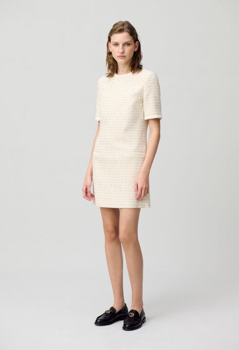 Robe courte tweed