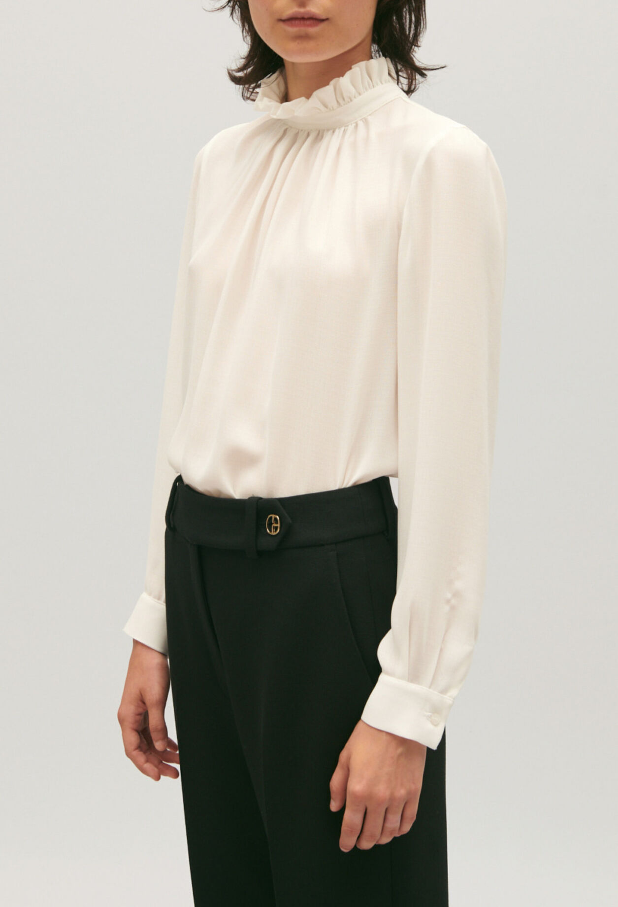 Blouse fluide écrue