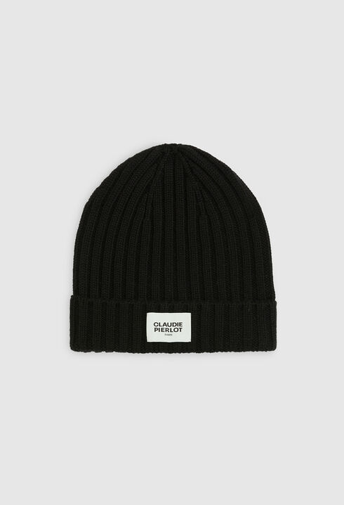 Ribbed-knit hat