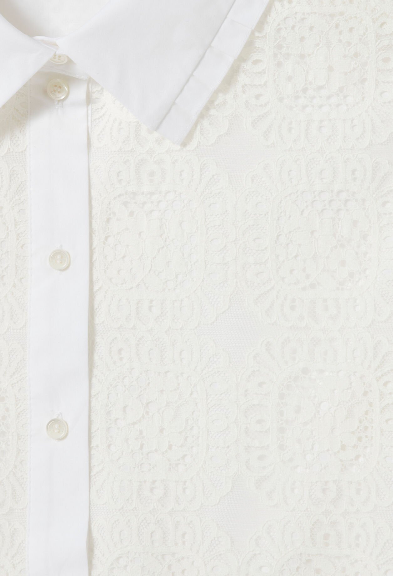 Chemise dentelle courte