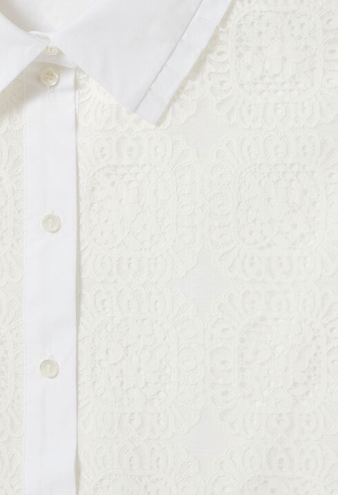 Chemise dentelle courte