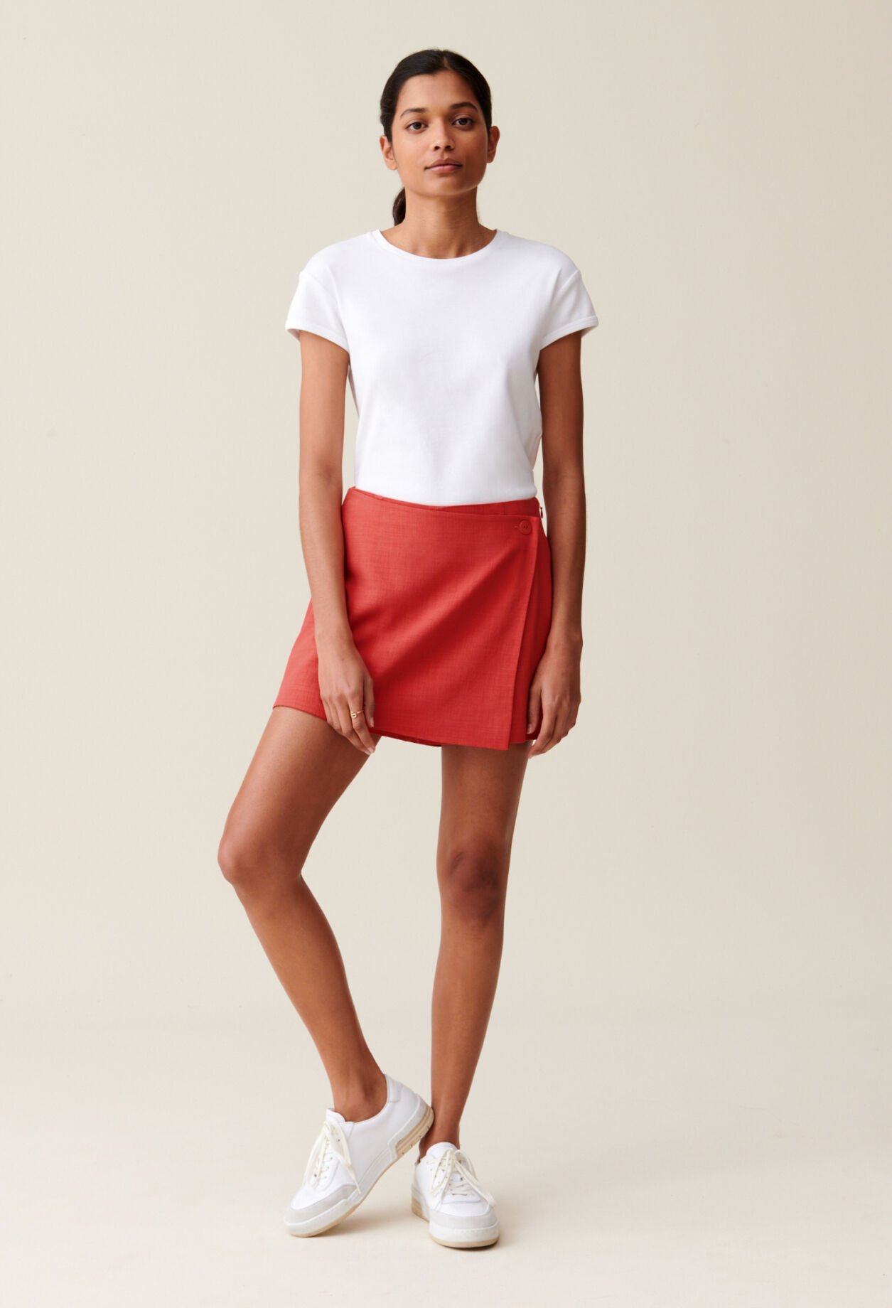 Jupe short portefeuille pour femme Claudie Pierlot