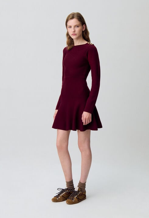 Robe maille patineuse