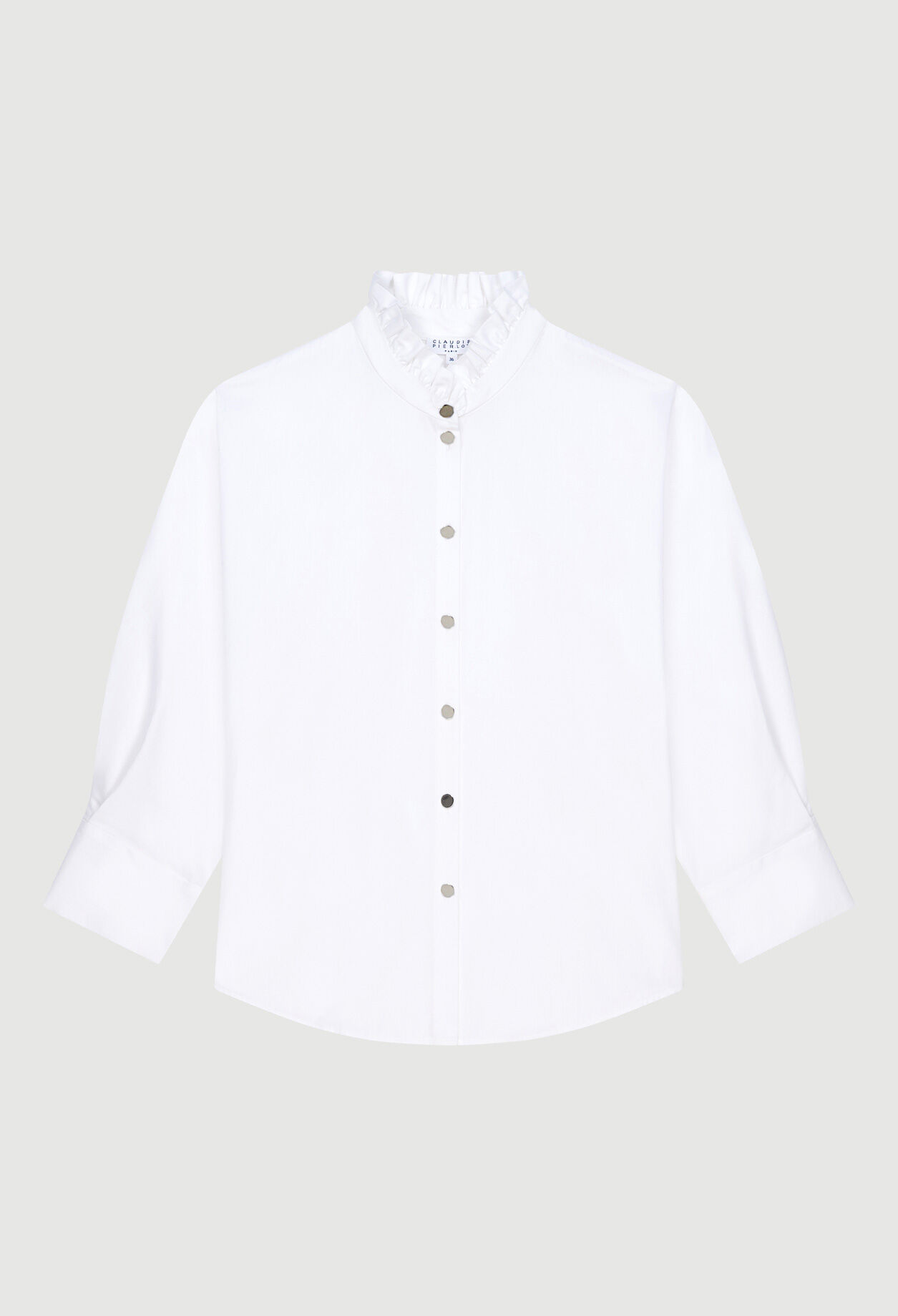 White pussy bow shirt