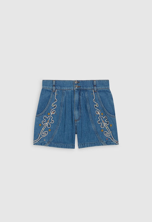 Embroidered shorts