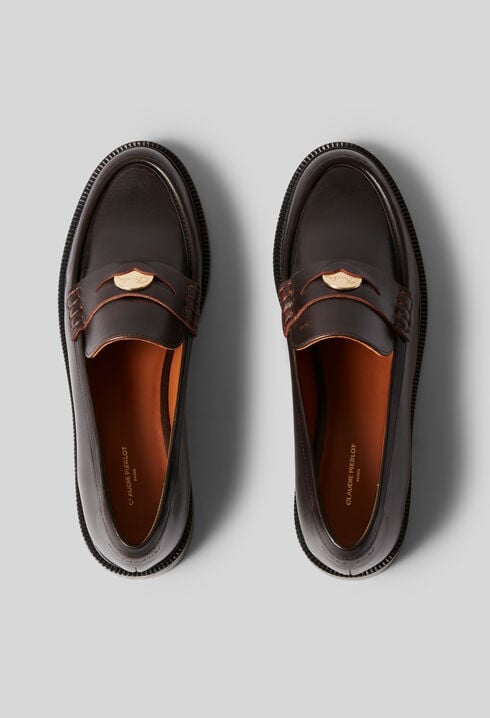 Chocolate Leather Loafers