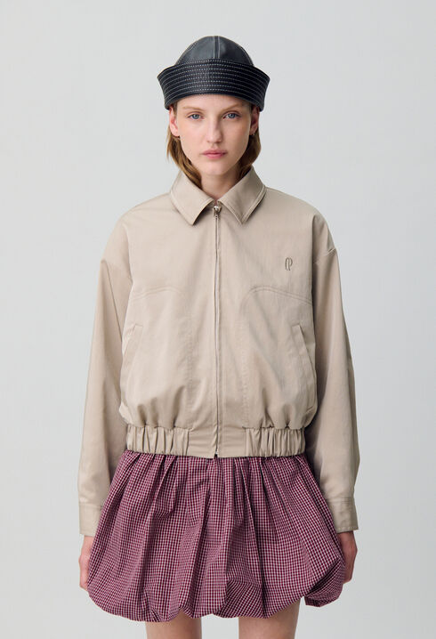 Blouson oversize zippé