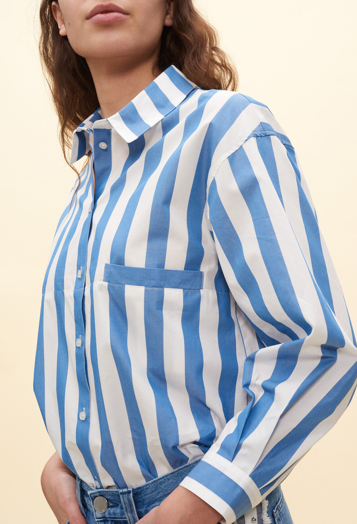Chemise loose rayée