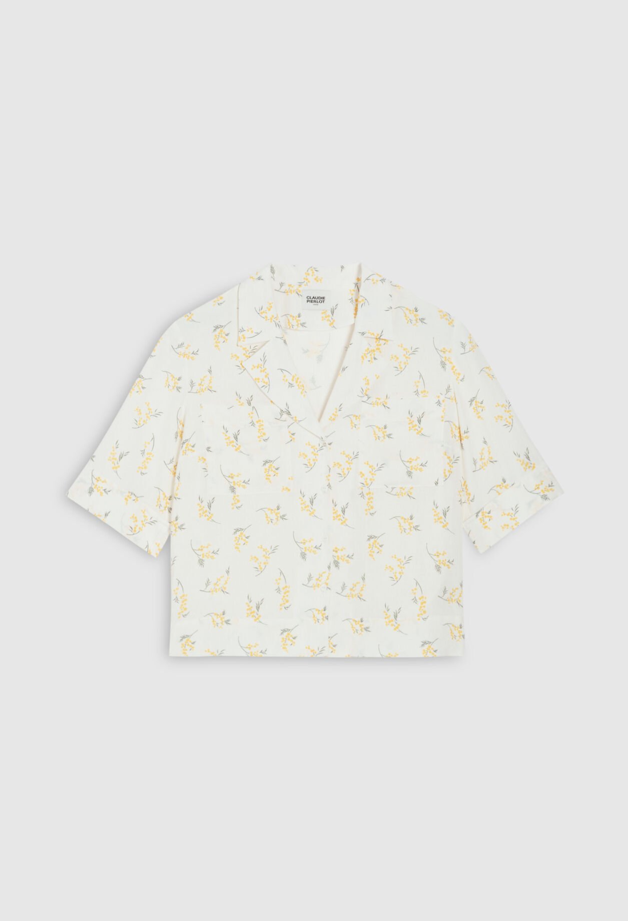 Chemise manches courtes mimosa