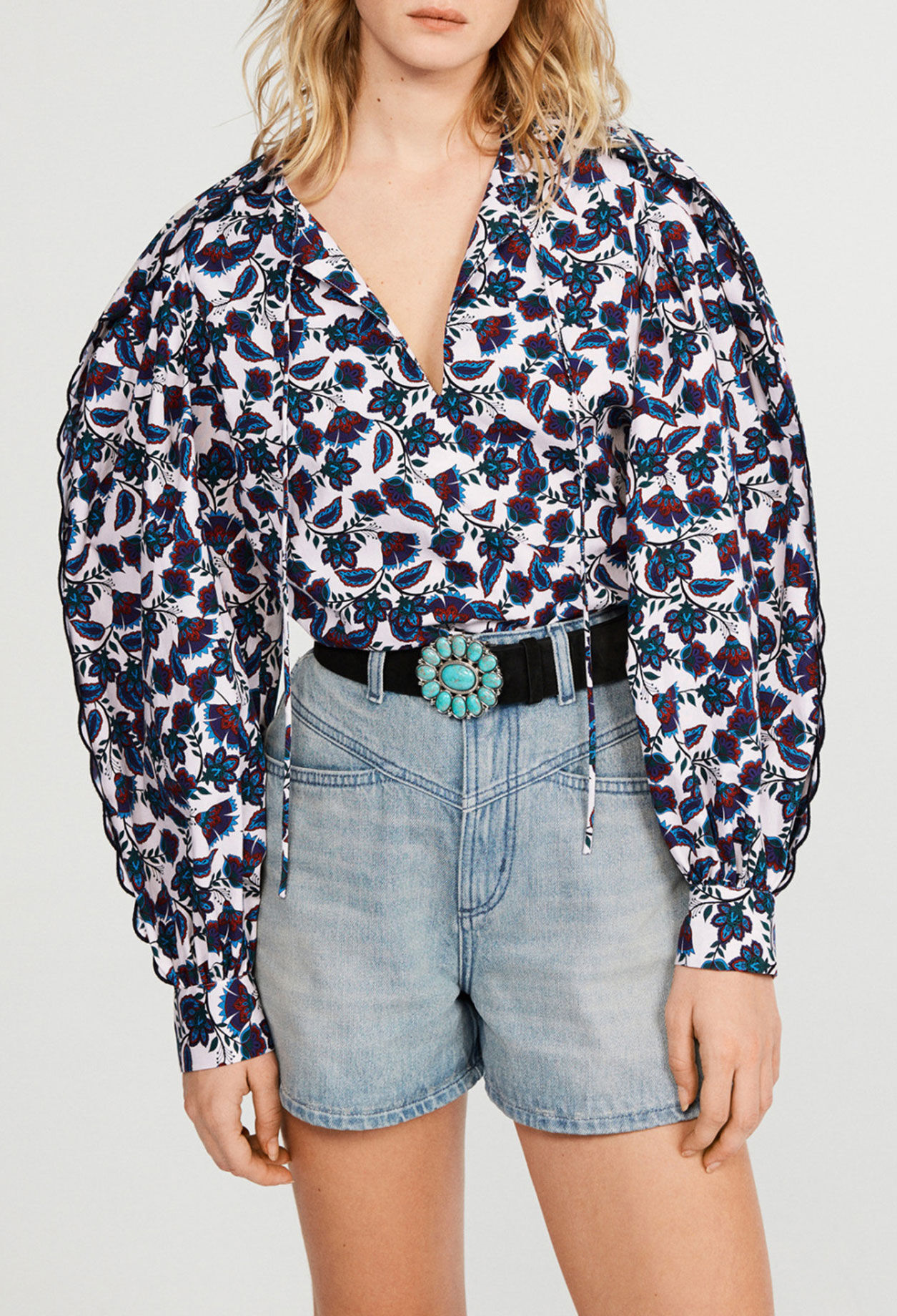 Blouse à fleurs