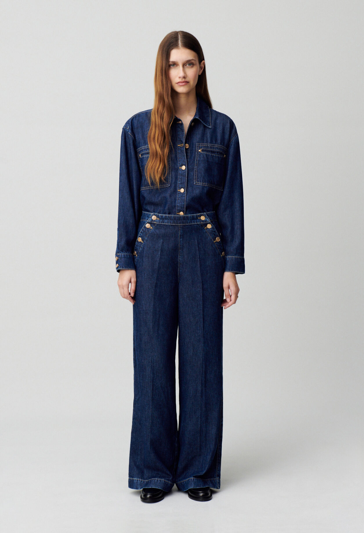 Chemise denim oversize
