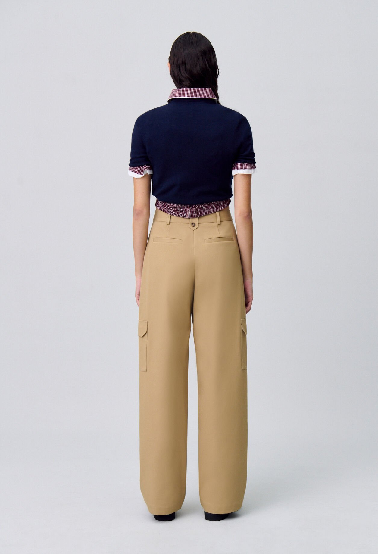 Pantalon cargo droit large