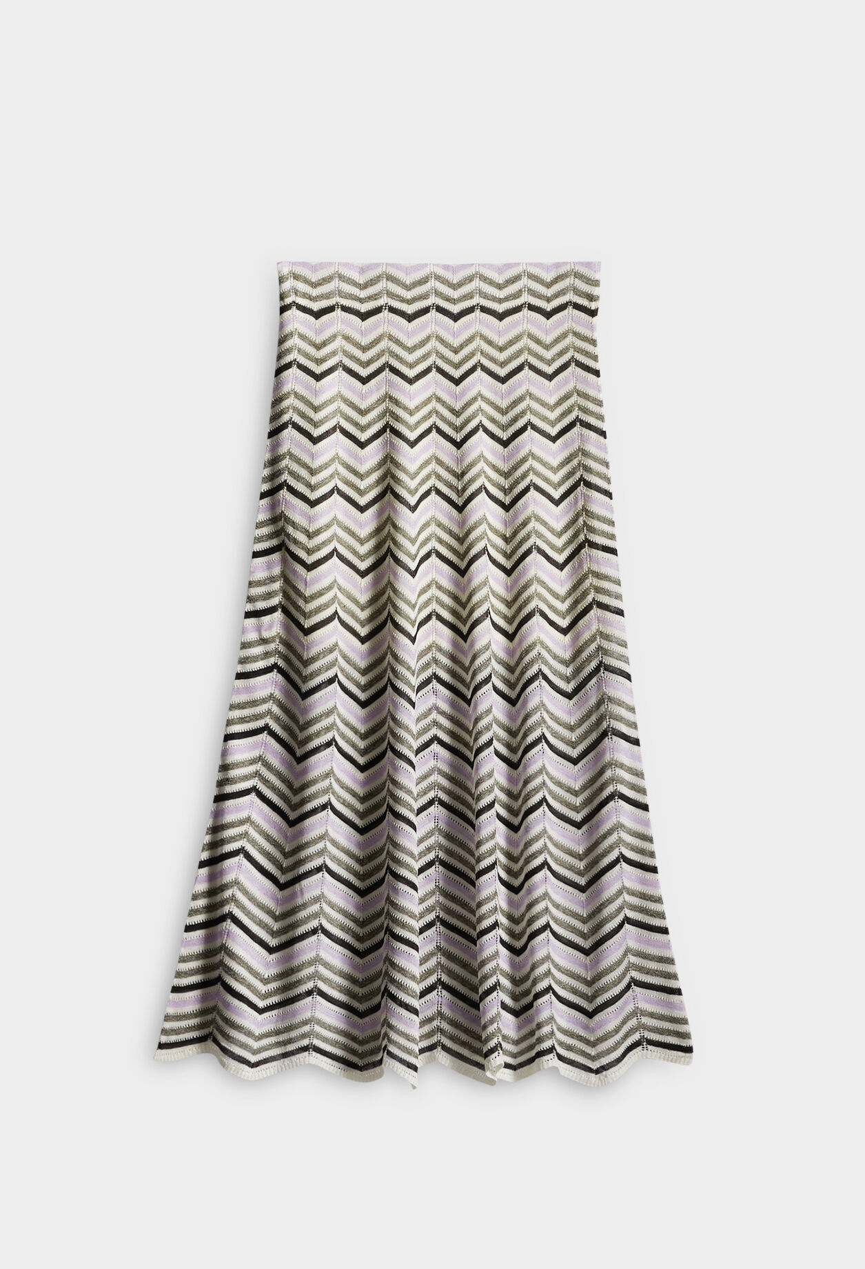 Jupe en maille mi-longue