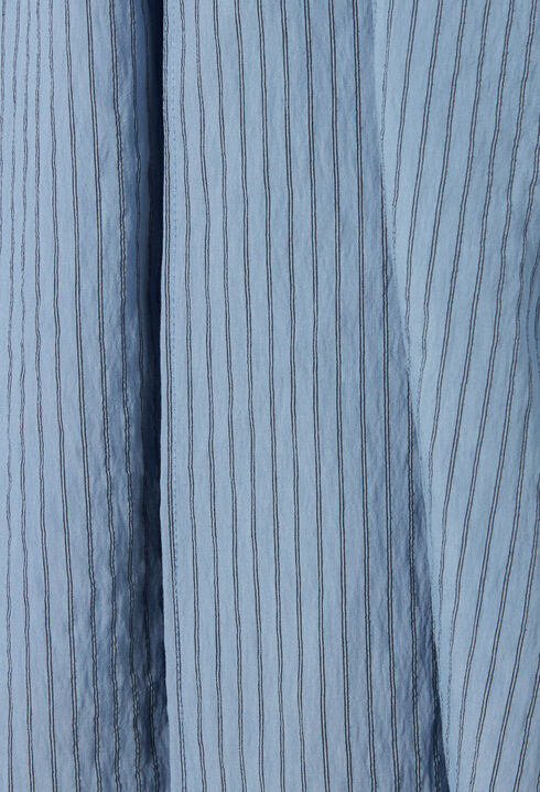 Robe courte cache-cœur rayures bleu