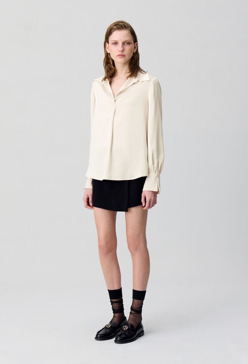 Floaty pleated blouse