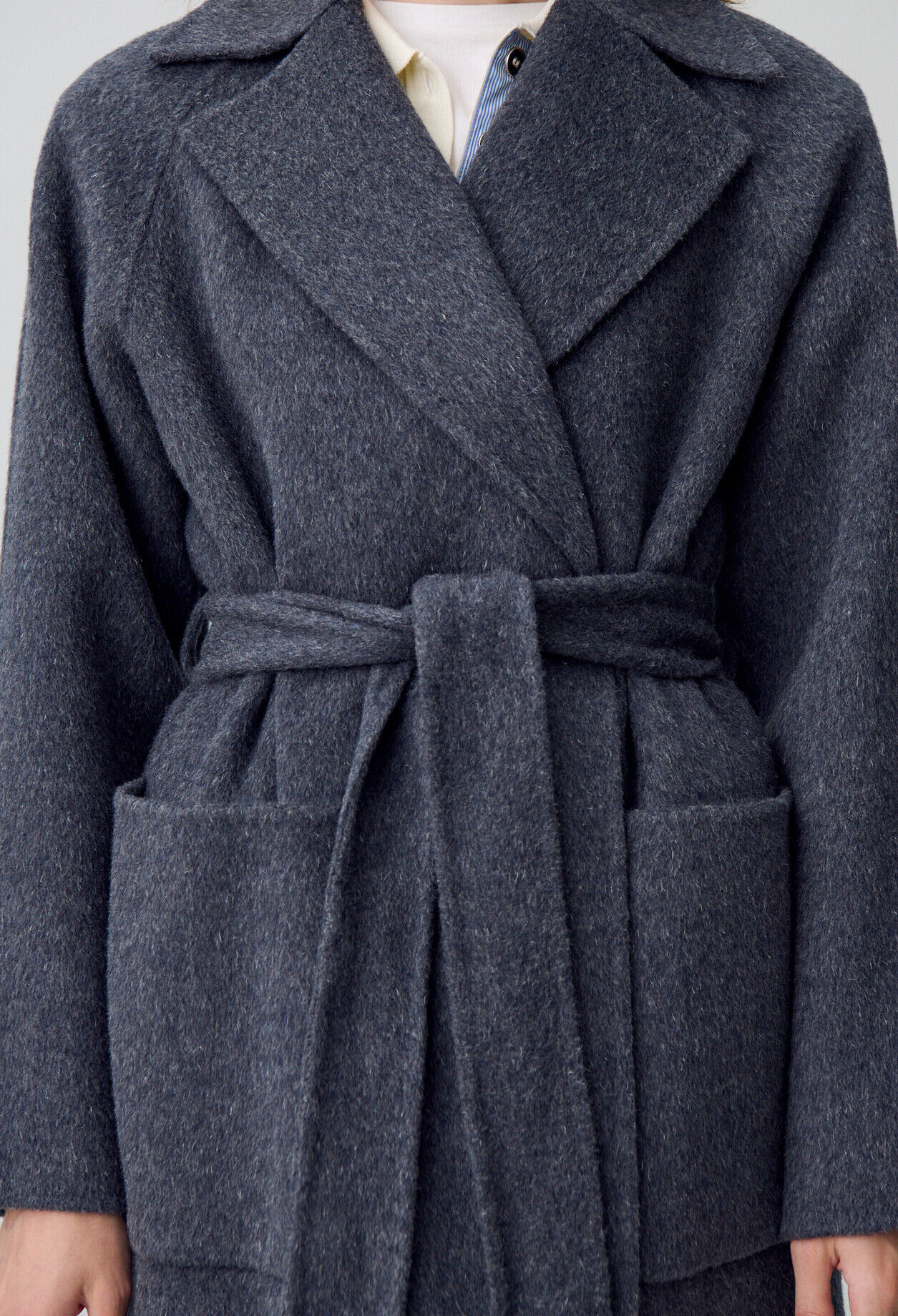Belted Long Wool Coat