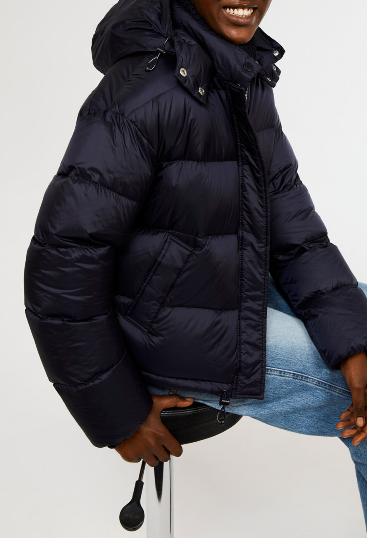 Thick down jacket made from  down