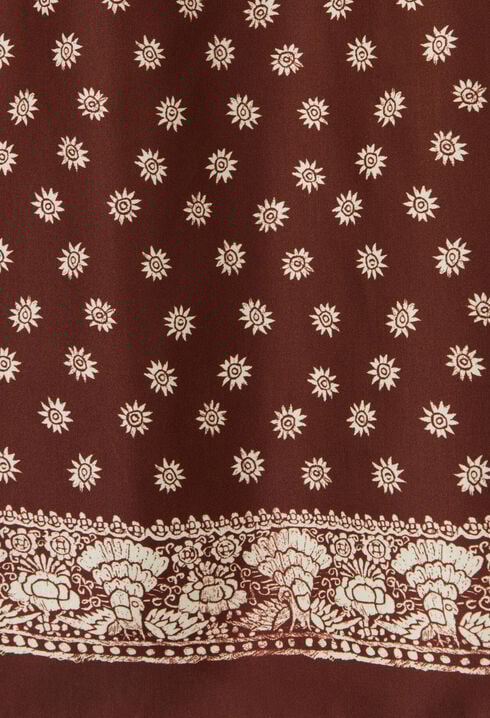 Jupe imprim&eacute;e fluide