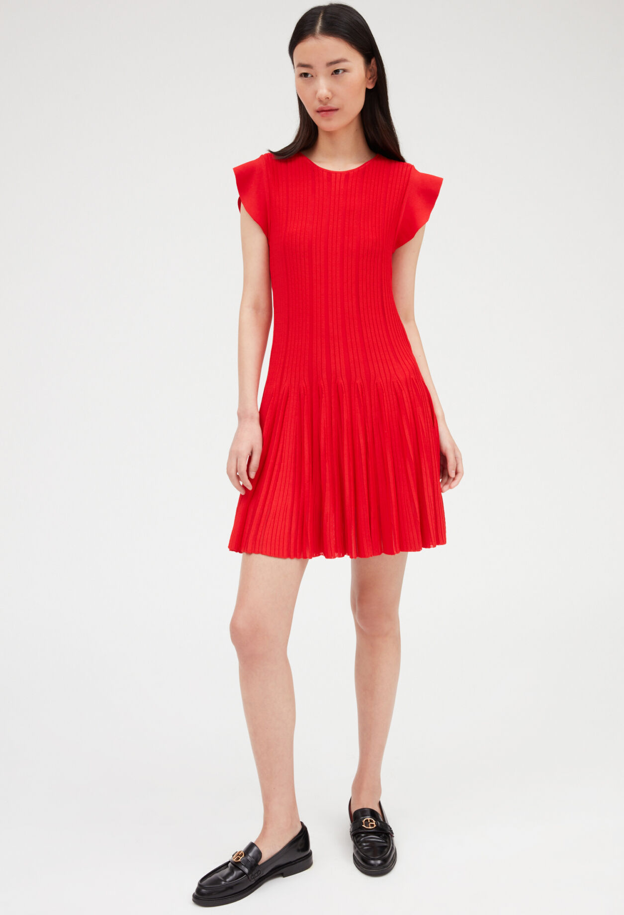 Robe claudie pierlot rouge hot sale