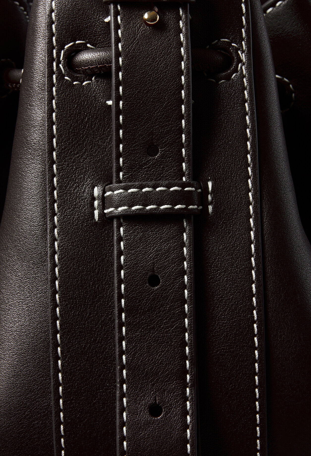 Grand sac seau cuir