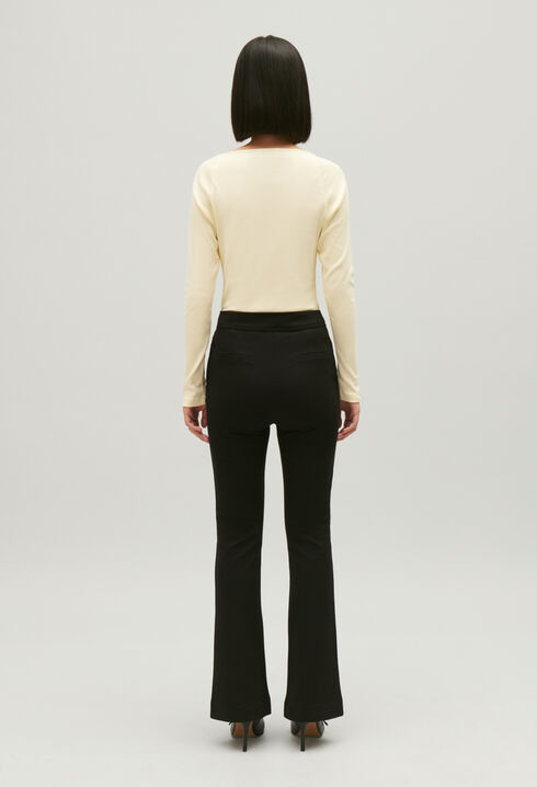 Pantalon tailleur noir