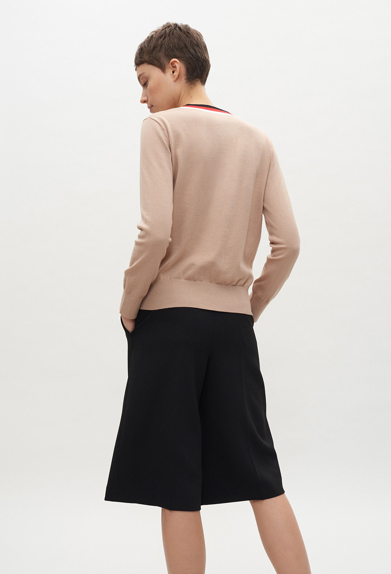 Cardigan à bandes sporty