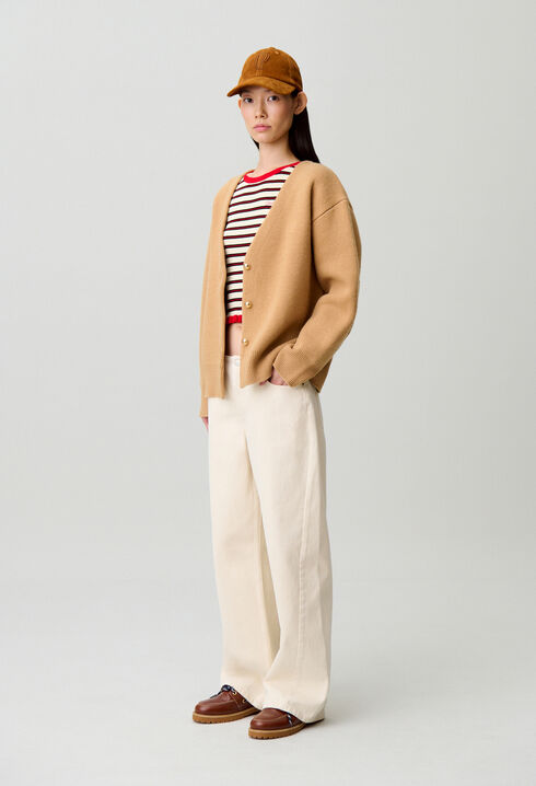 Jean denim coton écru