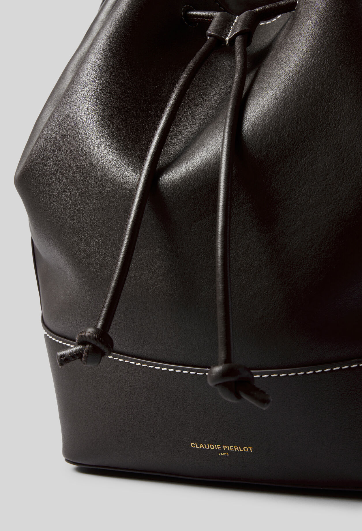 Grand sac seau cuir