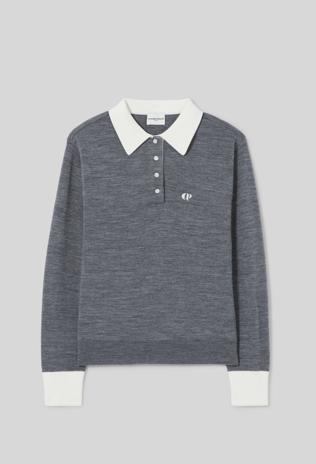 Pull polo maille fine