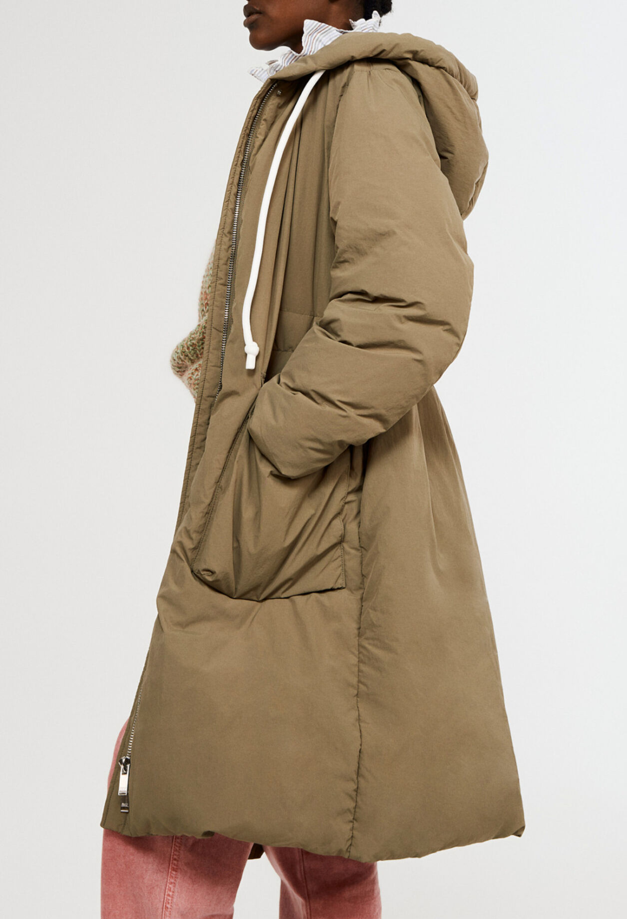 Responsible down-filled long parka