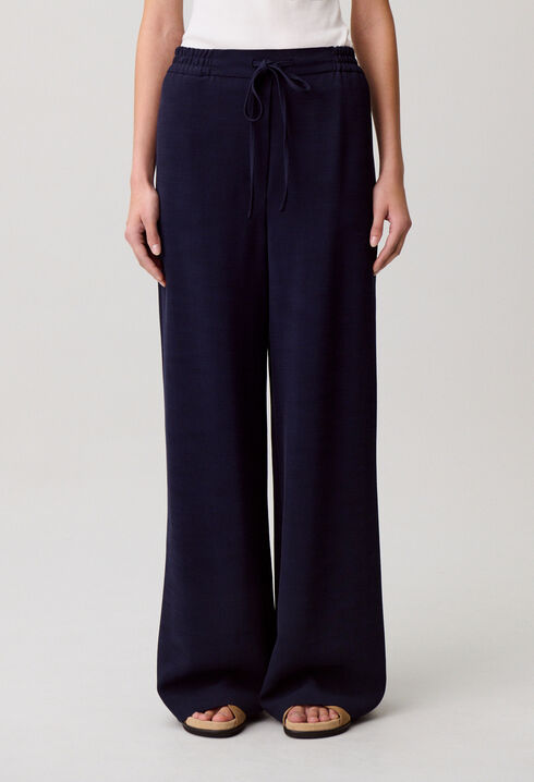 String wide-leg trousers