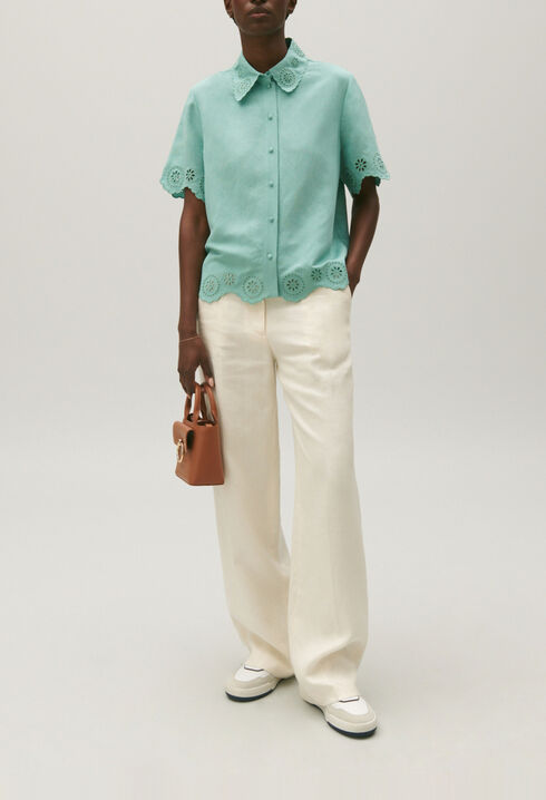 Broderie anglaise shirt