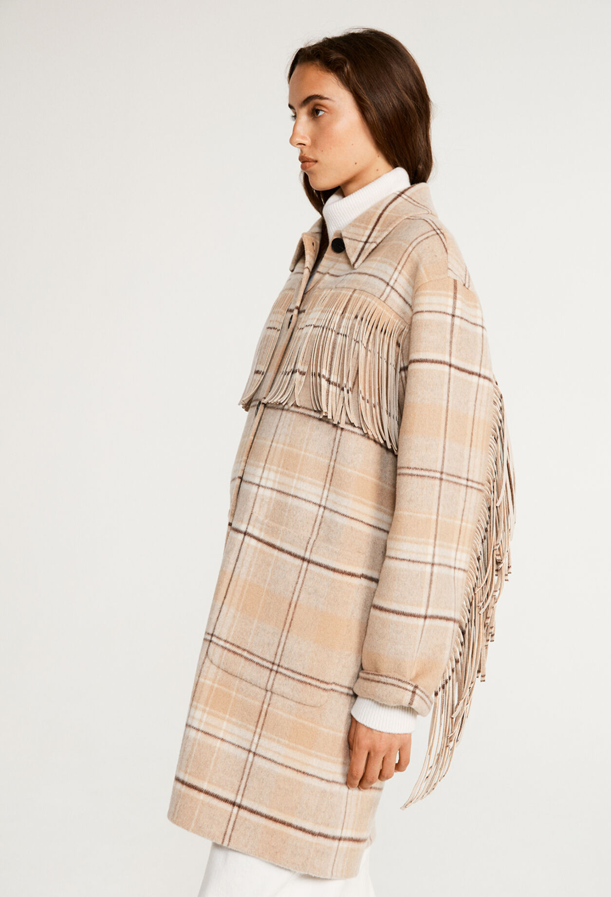 Veste à carreaux oversize