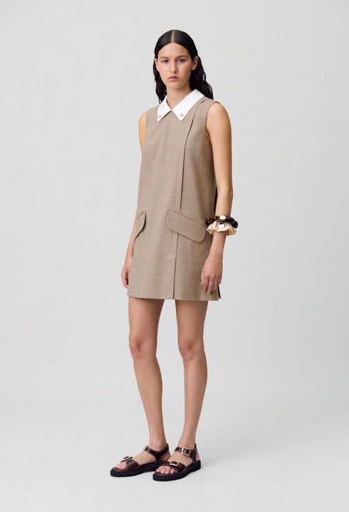 Robe courte carreaux